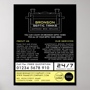 Septic Tank, Septic Company, Septic Ingenjör Poster