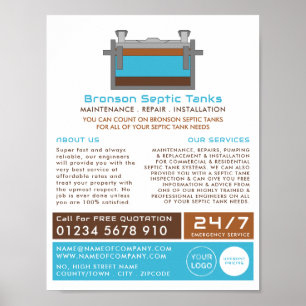 Septic Tank, Septic Company, Septic Ingenjör Poster