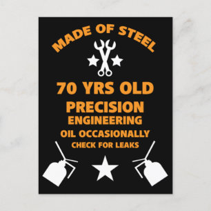 Septuagenariska 70:e Födelsedagsfesten Vykort