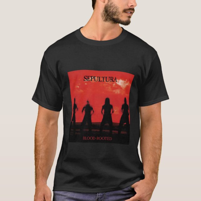 Sepultura Blood Roted Album Cover2098png2098 T Shirt (Framsida)