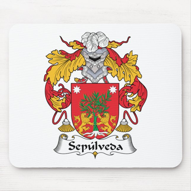 Sepulveda familjvapensköld musmatta (Framsidan)