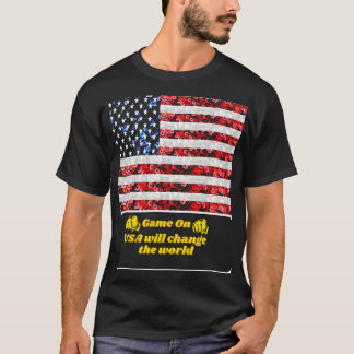 Sequin American Flagga T-shirt