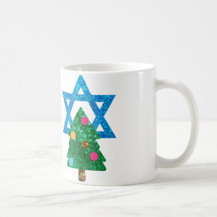 sequin christmukkah hanukkah kaffemugg