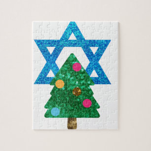 sequin christmukkah hanukkah pussel