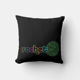 Sequin Glow Crochet Kudde