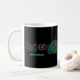 Sequin Glow Knitting Kaffemugg