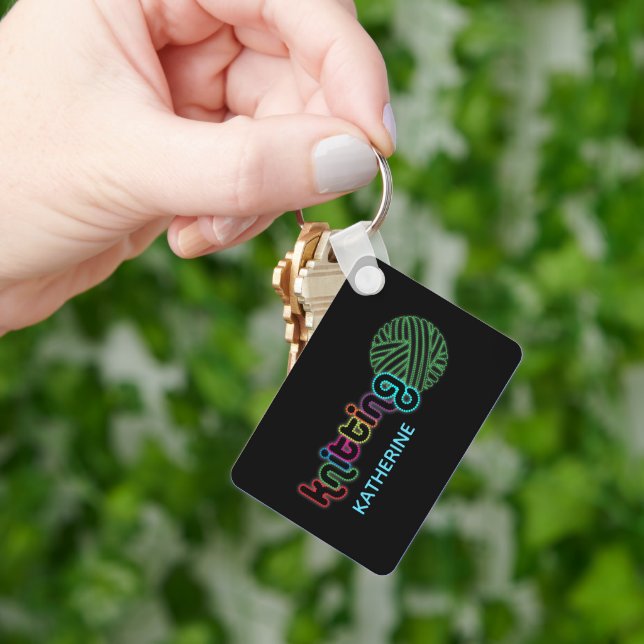 Sequin Glow Knitting Nyckelring (Hand)