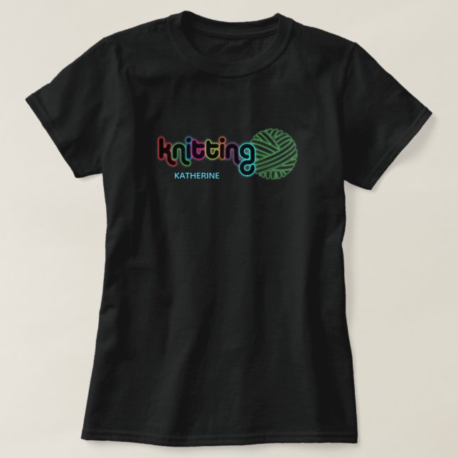 Sequin Glow Knitting T Shirt (Design framsida)