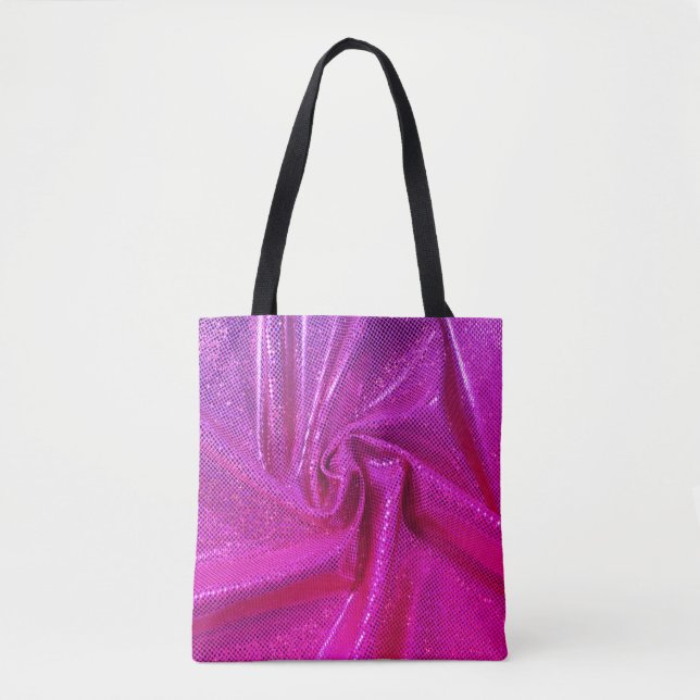 Sequin gnistra glitter rosa tygkasse (Framsida)