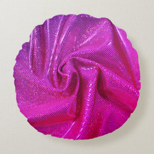 Sequin gnistra glitter tittar rosa fuschia rund kudde