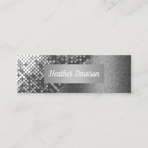 Sequin och Glitter Mini Visitkort