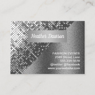 Sequin och Glitter Visitkort