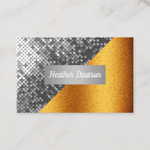 Sequin och Glitter Visitkort