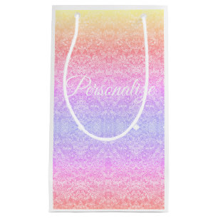 Sequin snöre mönster gradient rosa guld lila
