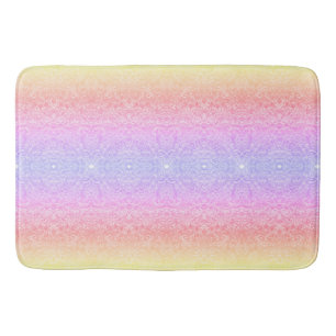 Sequin snöre mönster gradient rosa guld lila badrumsmatta