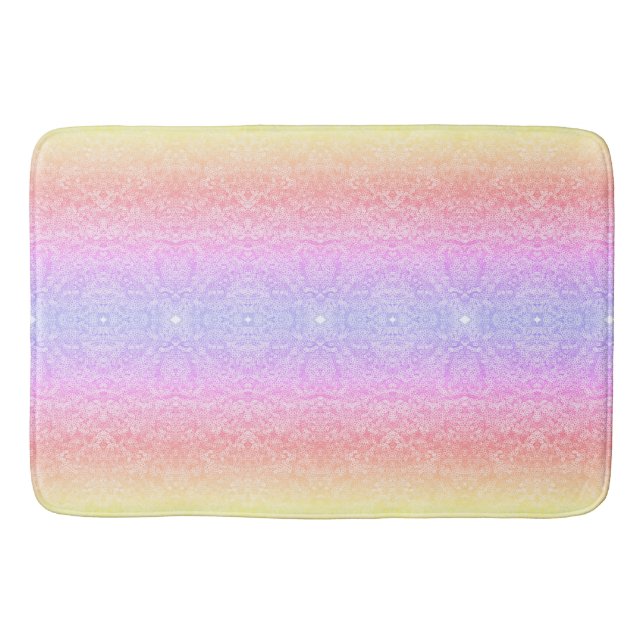 Sequin snöre mönster gradient rosa guld lila badrumsmatta (Framsidan)