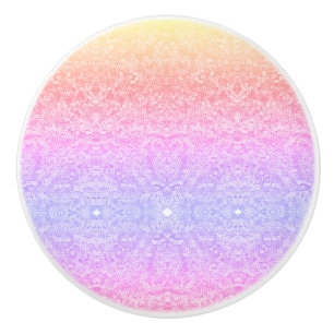 Sequin snöre mönster gradient rosa guld lila knopp