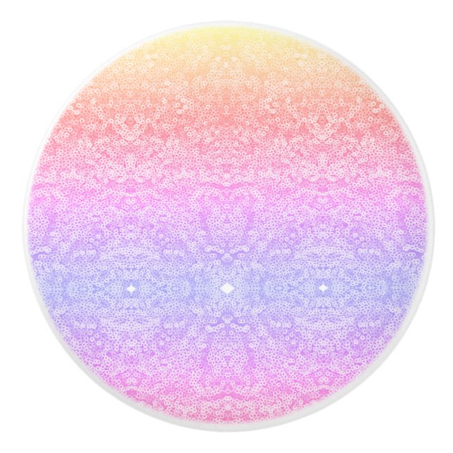 Sequin snöre mönster gradient rosa guld lila knopp (Framsidan)