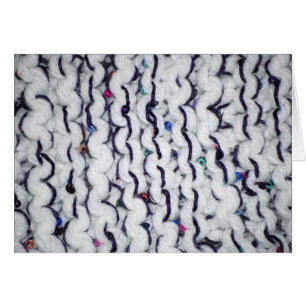 Sequins & garn hälsningskort