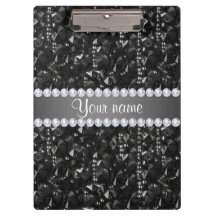 Sequins och diamanter för Faux svart