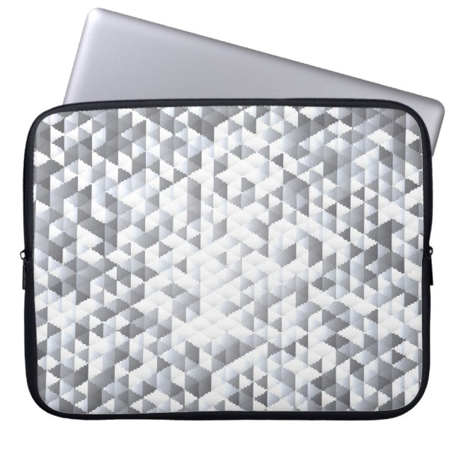 Sequins silver: Glittrande Mosaic-bakgrund Laptop Fodral (Framsidan)