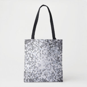 Sequins silver: Glittrande Mosaic-bakgrund Tygkasse