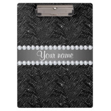 SequinsSparkles och diamanter för Faux svart