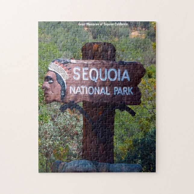 Sequioa California. Jigszle Puzzle Pussel (Vertikal)