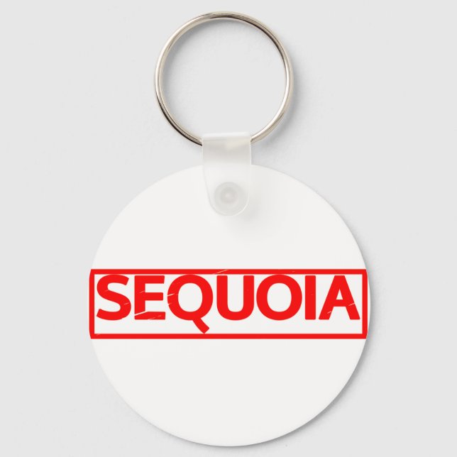 Sequoia Frimärke Nyckelring (Framsida)