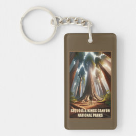Sequoia & Kung Canyon National Parker Nyckelring