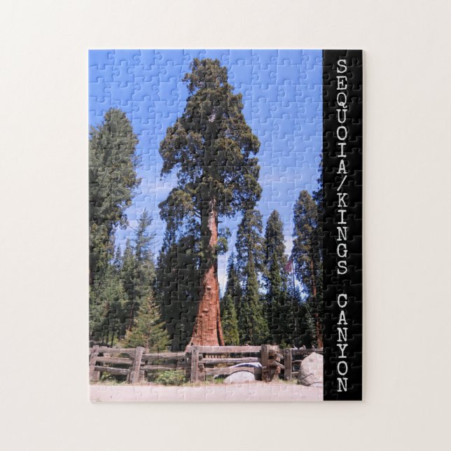 Sequoia/Kung Canyon nationalpark Puzzle Pussel (Vertikal)
