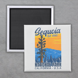 Sequoia National Park California Est 1890 Magnet