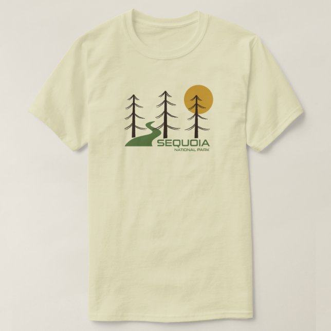 Sequoia National Park California Trail T Shirt (Design framsida)