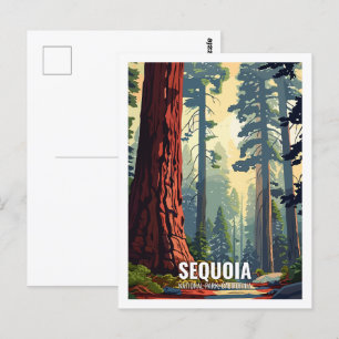 Sequoia National Park California USA Vykort