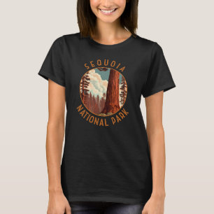 Sequoia National Park Illustration Distress T Shirt