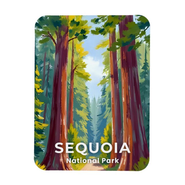Sequoia National Park | Kalifornien Resa Magnet (Vertikal)