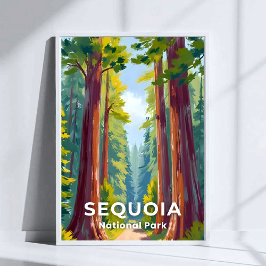 Sequoia National Park | Kalifornien Resa Poster