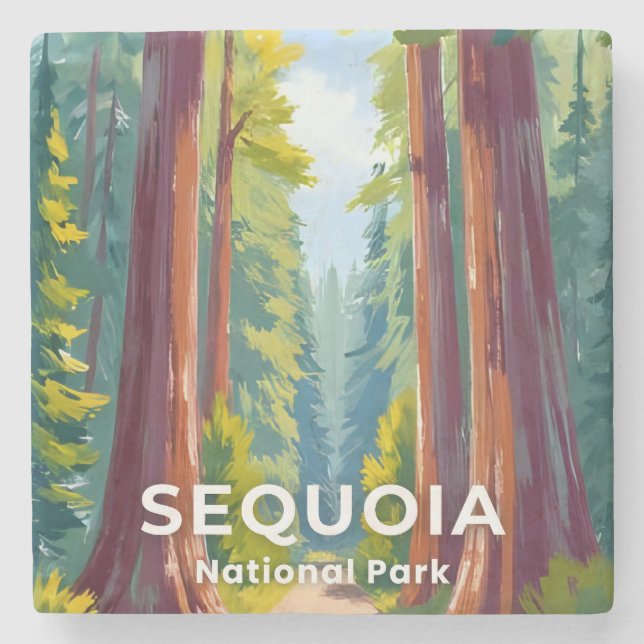 Sequoia National Park | Kalifornien Resa Stenunderlägg (Framsidan)