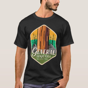 Sequoia National Park Vandring Camping Rödwood Nev T Shirt