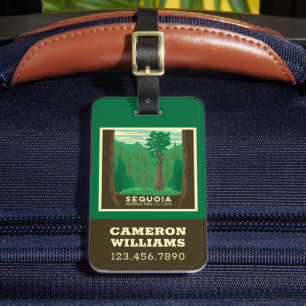 Sequoia nationalpark bagagebricka