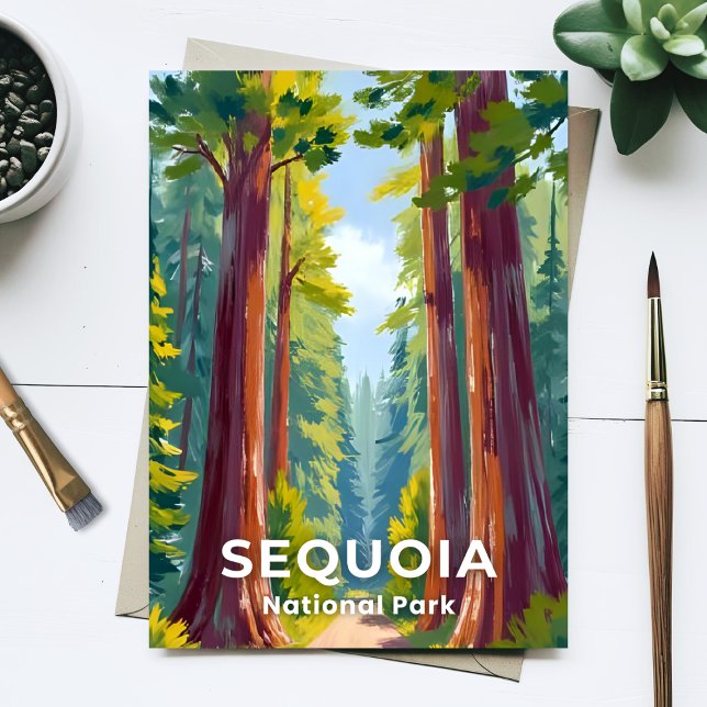 Sequoia nationalpark | California Travel Vykort (Skapare uppladdad)
