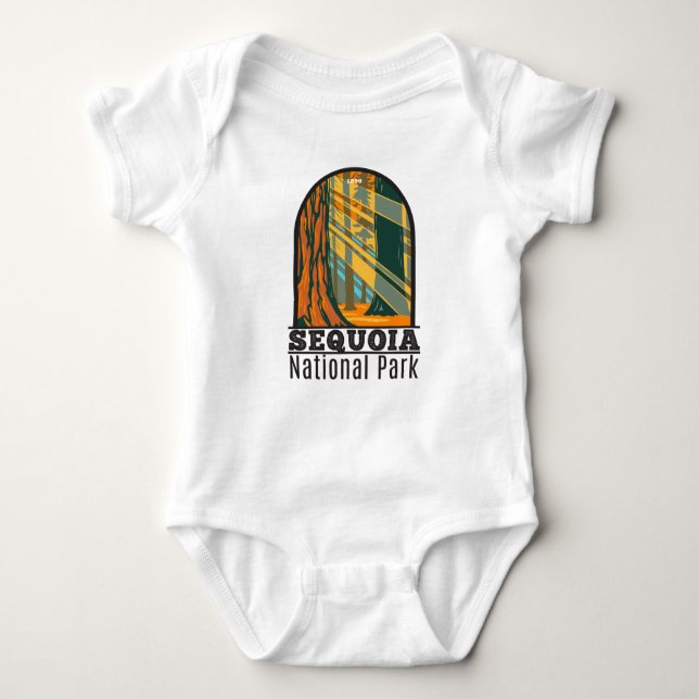 Sequoia nationalpark Giant Sequoia Träd T Shirt (Framsida)