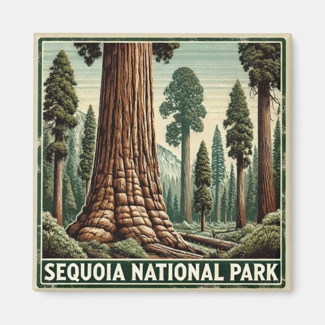 Sequoia nationalpark magnet (Framsidan)