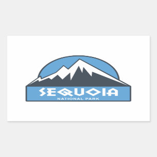 Sequoia nationalpark rektangulärt klistermärke