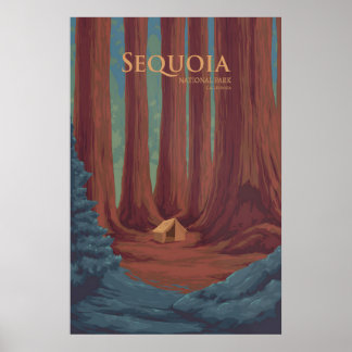 Sequoia Nationalpark Resor Poster