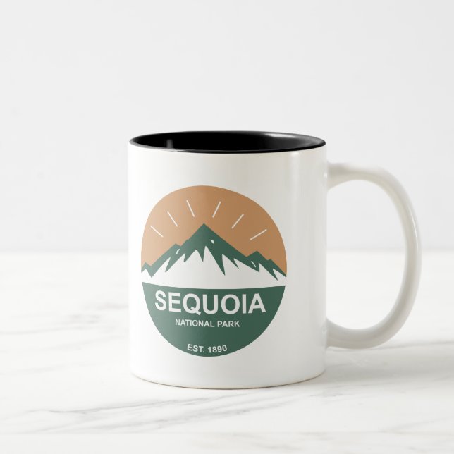 Sequoia nationalpark Två-Tonad mugg (Höger)