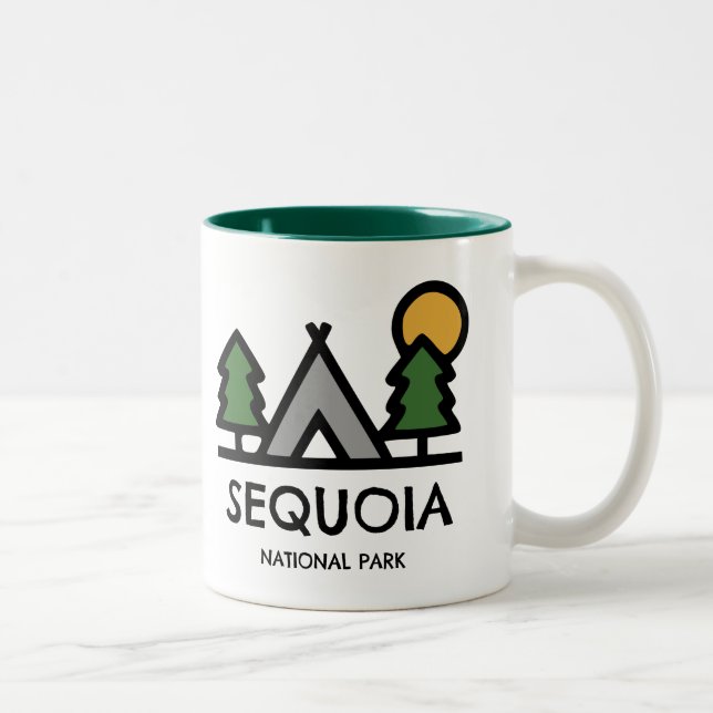 Sequoia nationalpark Två-Tonad mugg (Höger)