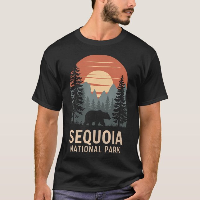 Sequoia Nationalpark Vintage Sequoia T Shirt (Framsida)