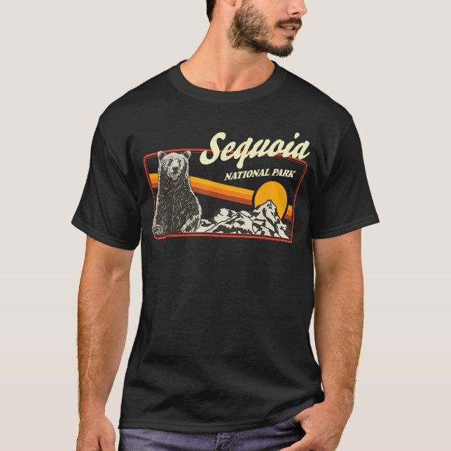 Sequoia Nationalpark Vintage T Shirt (Framsida)