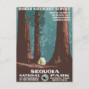 Sequoia nationalpark vykort